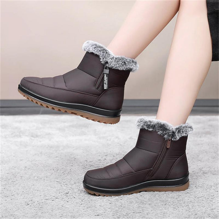 Advika | Bottes de neige imperméables à enfiler doublées en fausse fourrure