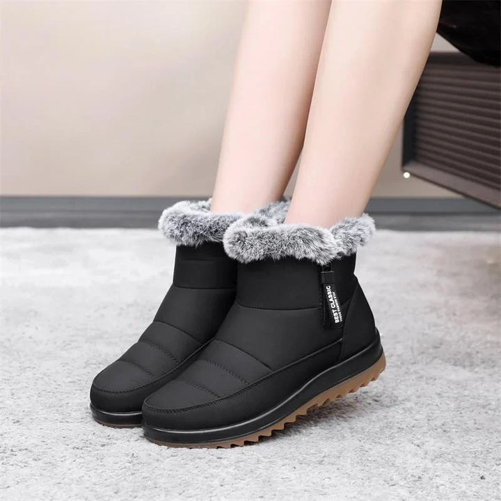Advika | Bottes de neige imperméables à enfiler doublées en fausse fourrure