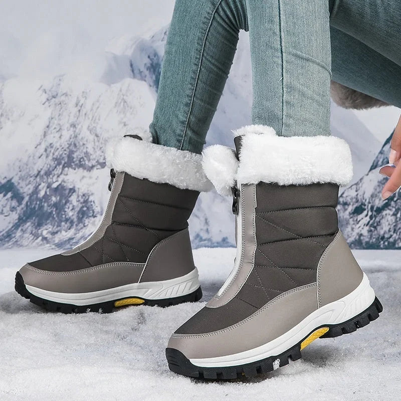 Lilja | Plush-Lined Zip-Up Snow Boots