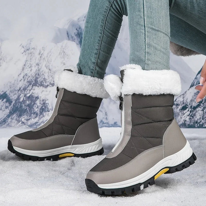 Lilja | Plush-Lined Zip-Up Snow Boots