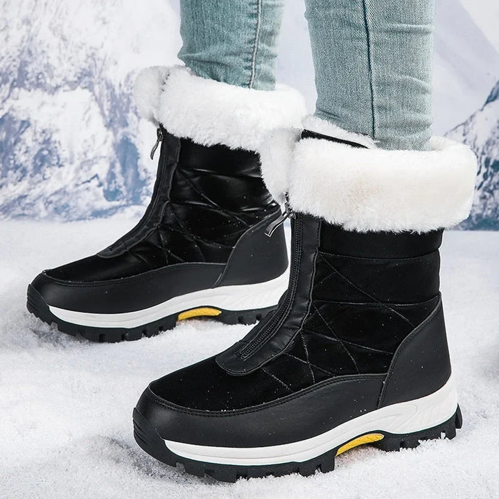 Lilja | Plush-Lined Zip-Up Snow Boots