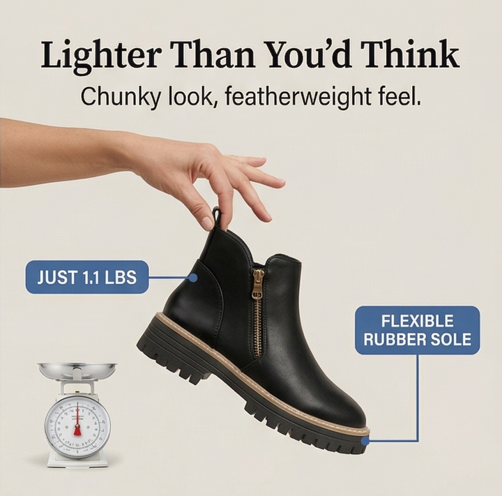 Esme | Cushioned Platform Ankle Boots