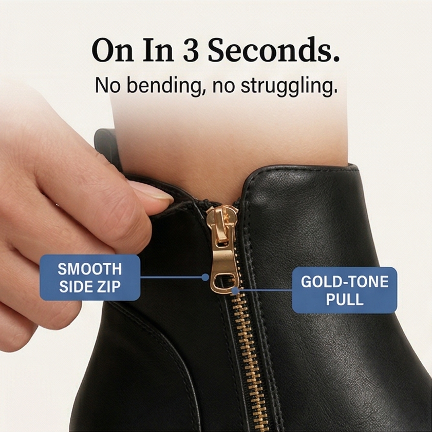 Esme | Cushioned Platform Ankle Boots