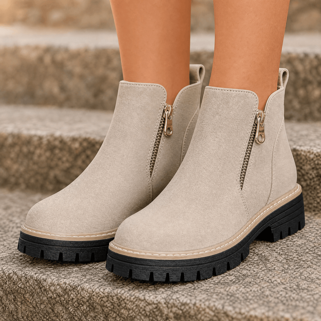 Esme | Cushioned Platform Ankle Boots