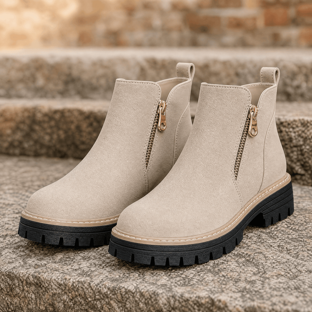 Esme | Cushioned Platform Ankle Boots