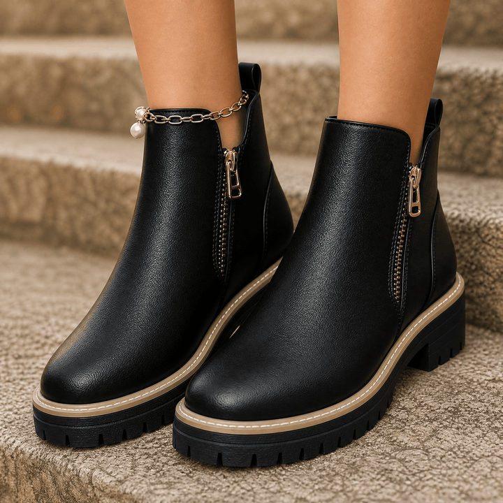 Esme | Cushioned Platform Ankle Boots