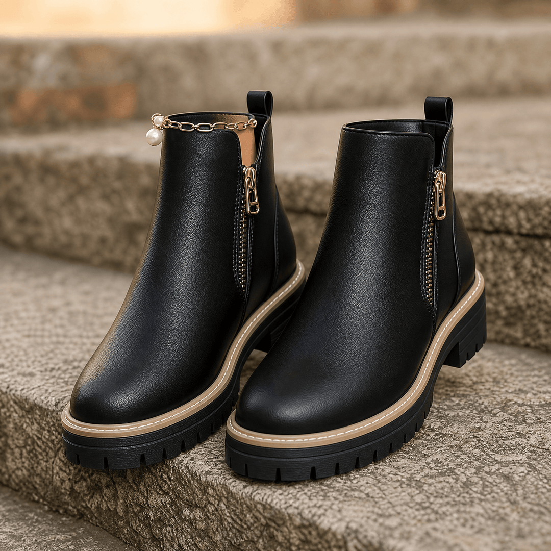 Esme | Cushioned Platform Ankle Boots