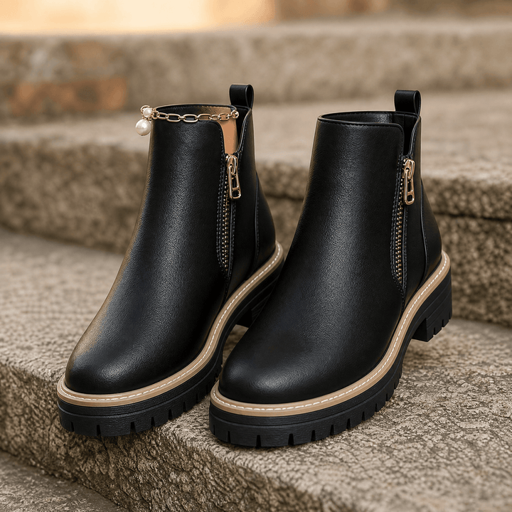 Esme | Cushioned Platform Ankle Boots