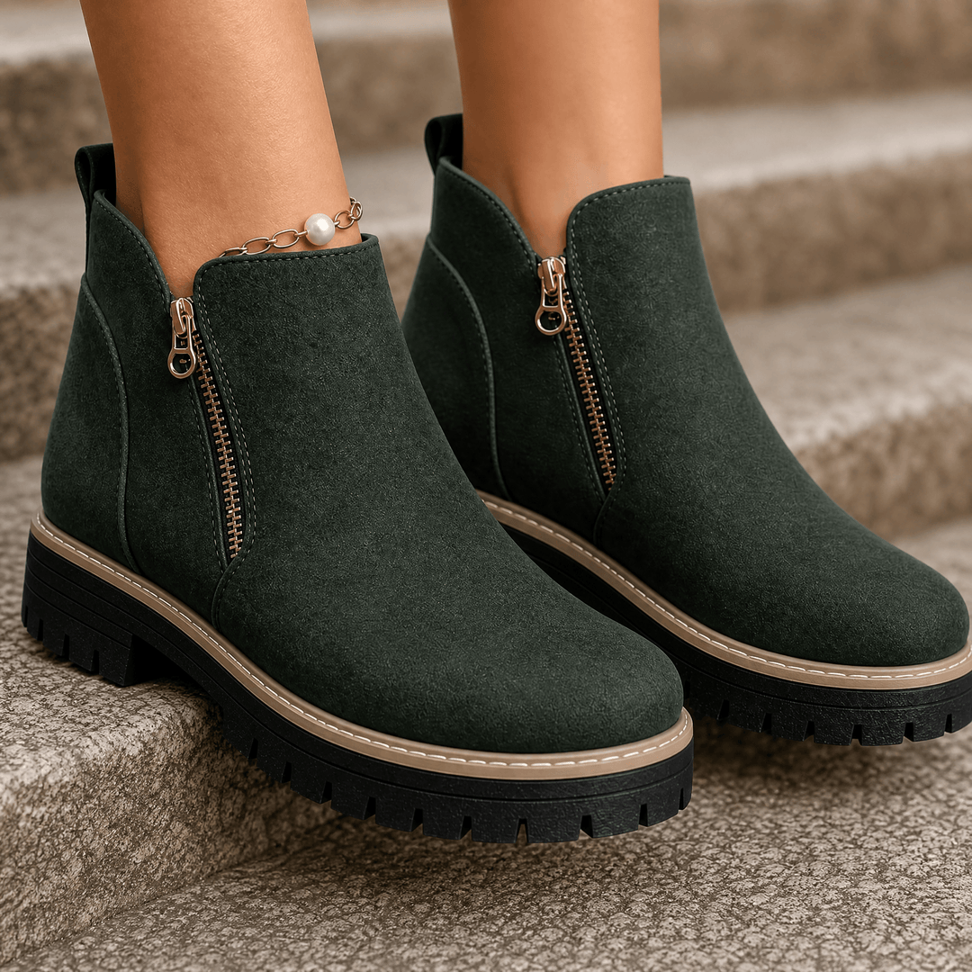 Esme | Cushioned Platform Ankle Boots