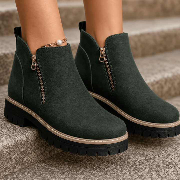 Esme | Cushioned Platform Ankle Boots