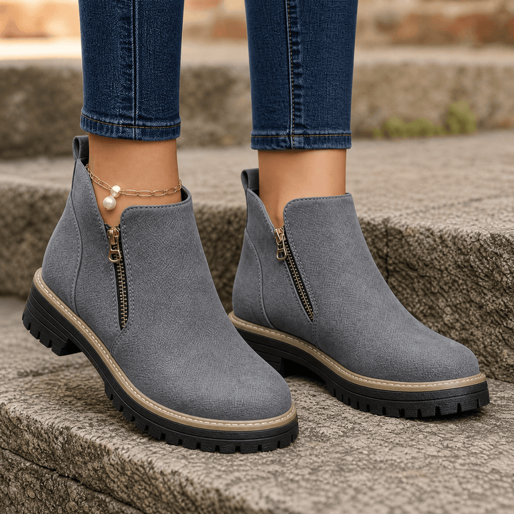 Esme | Cushioned Platform Ankle Boots
