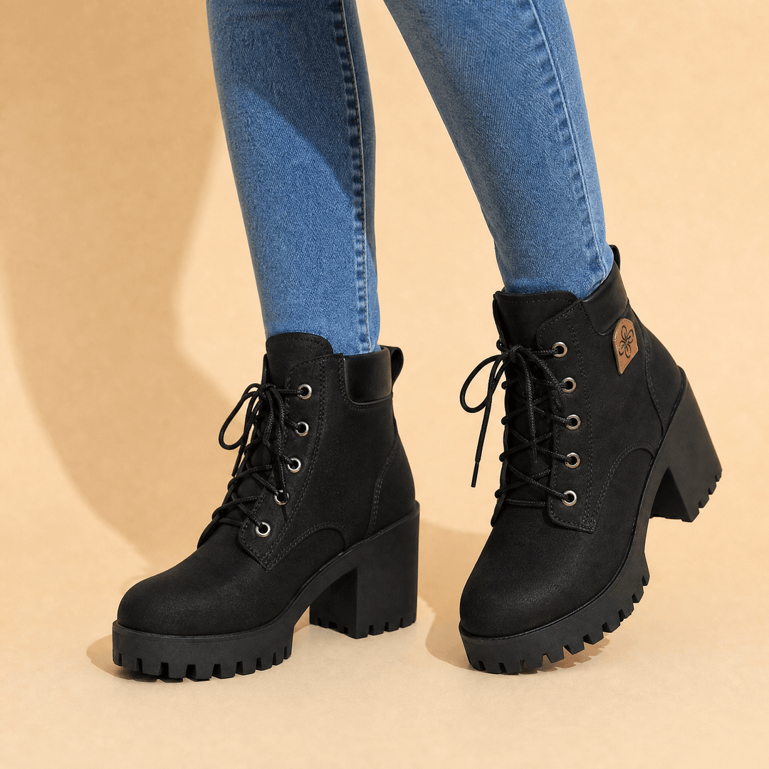 Anaika | Lightweight Chunky Platform Combat Boot