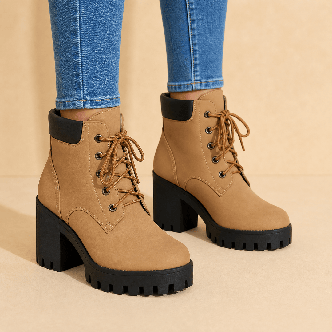 Anaika | Lightweight Chunky Platform Combat Boot
