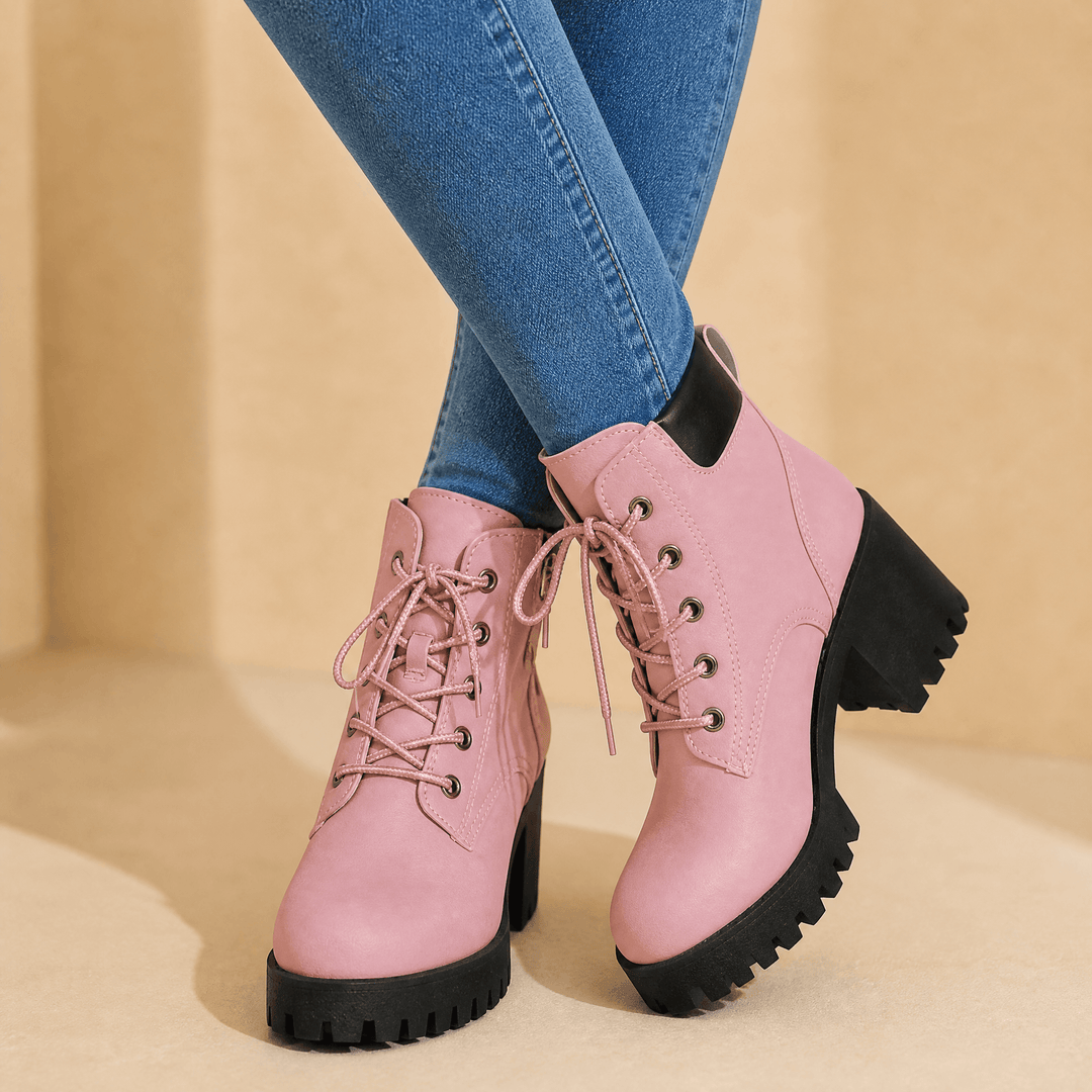 Anaika | Lightweight Chunky Platform Combat Boot