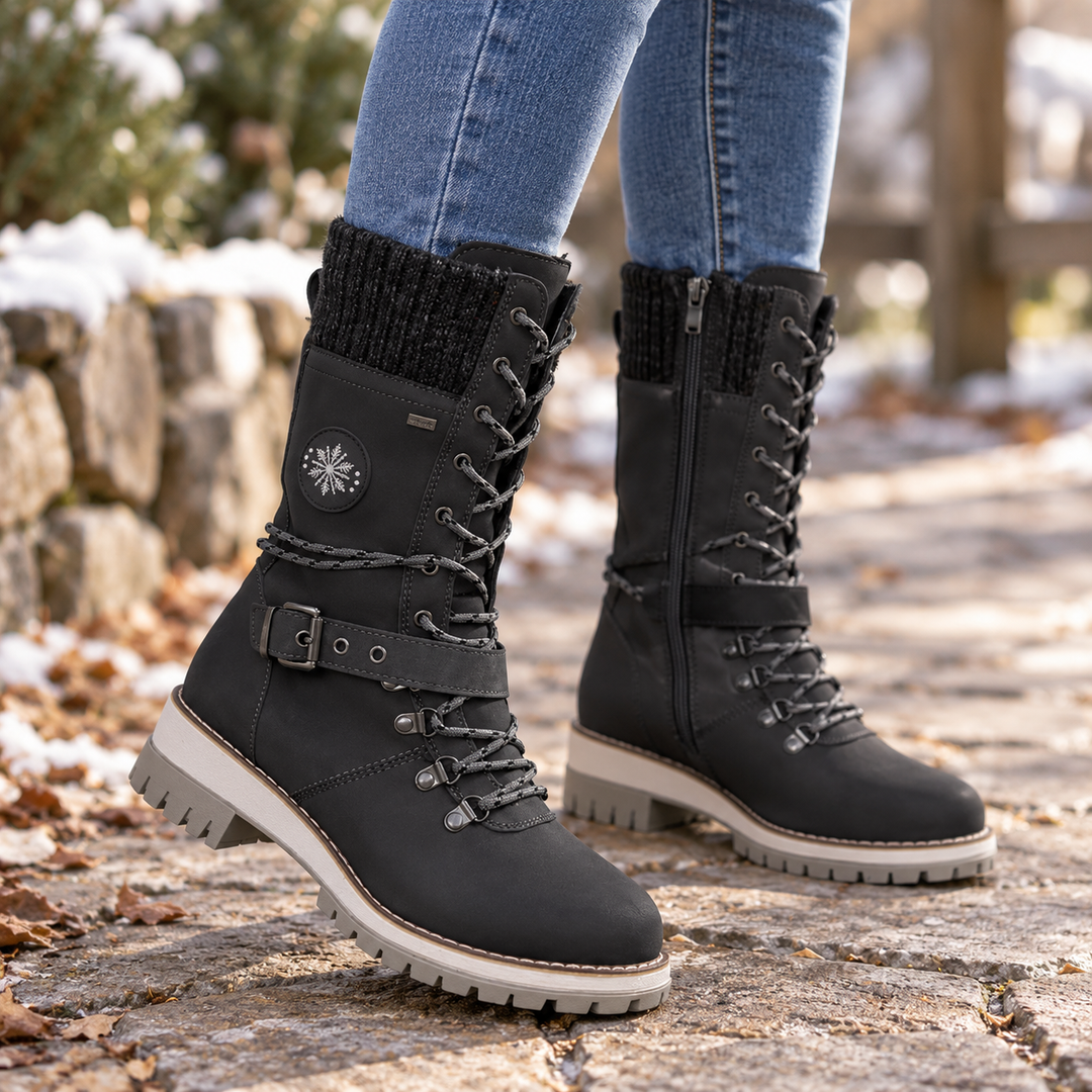 Saima | Bottes de neige isolées montantes ajustables