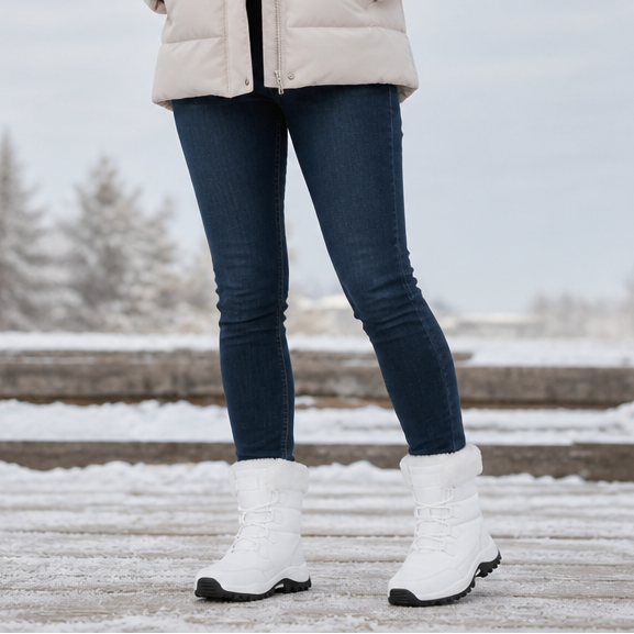 Suhani | Fleece-Lined Non-Slip Platform Snow Boots