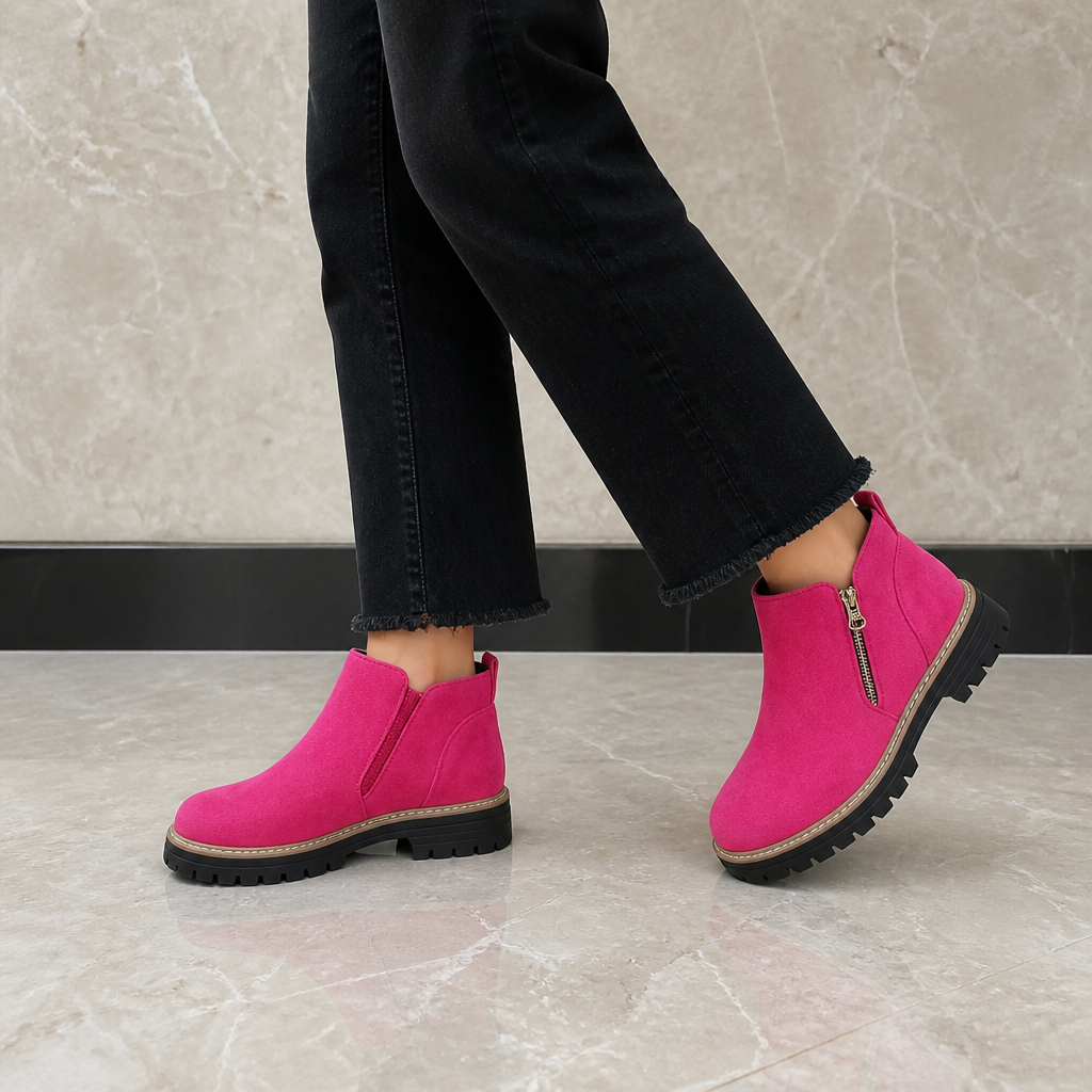 Sahana | Bottines à talon carré et semelle rembourrée