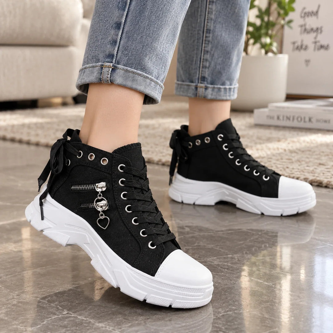 Anya | Bottines baskets à plateforme à lacets