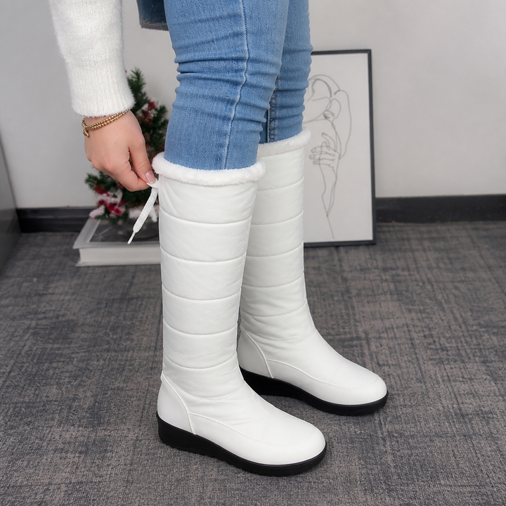 Shaniah | Bottes de neige matelassées par-dessus le genou à cordon de serrage