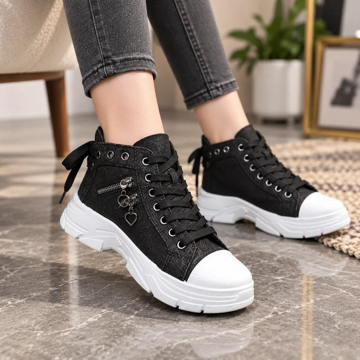 Anya | Bottines baskets à plateforme à lacets