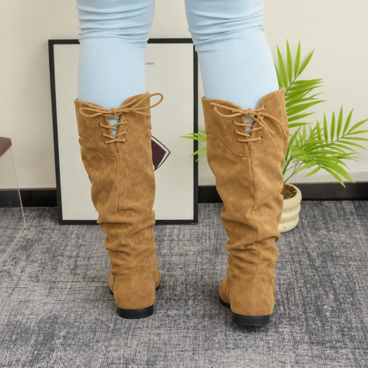 Justyce | Bottines amples mi-mollet à lacets