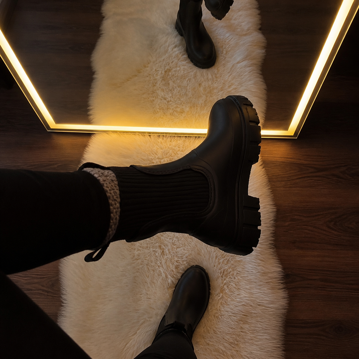 Bella-Rose | Bottes de pluie à chevilles avec col élastique