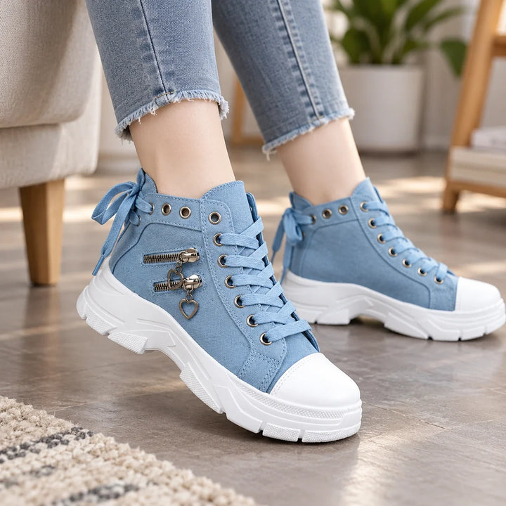 Anya | Bottines baskets à plateforme à lacets