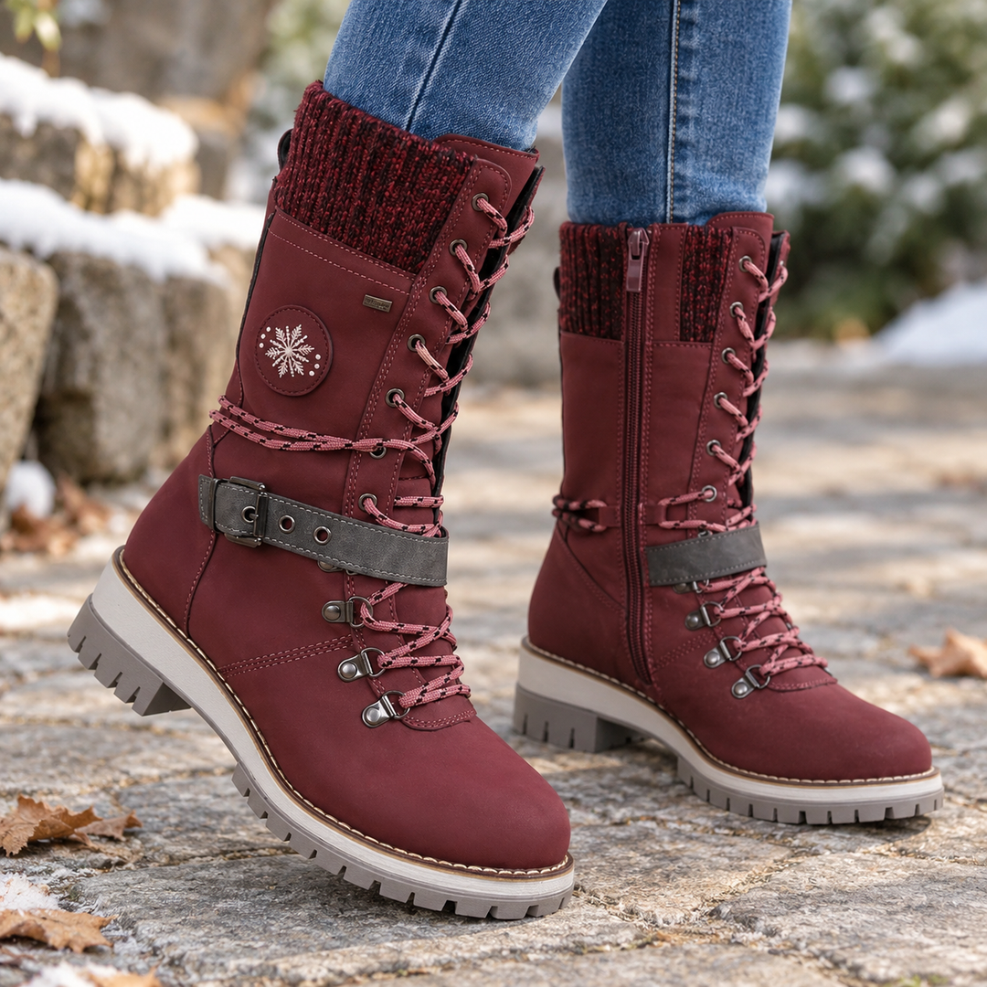 Saima | Bottes de neige isolées montantes ajustables