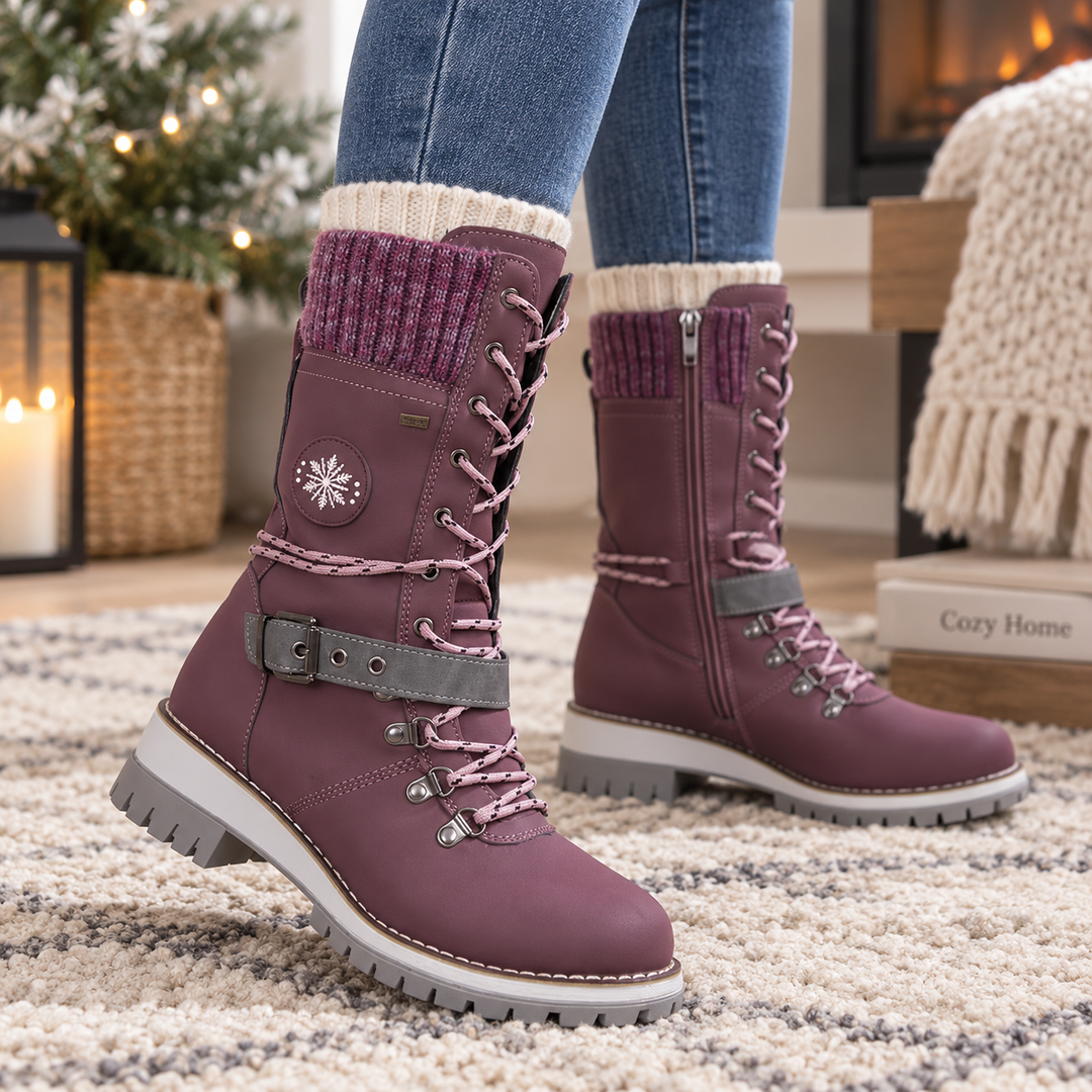 Saima | Bottes de neige isolées montantes ajustables