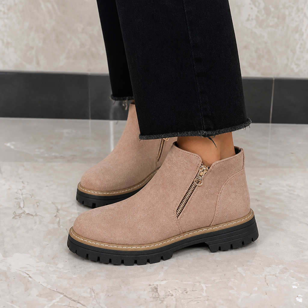 Sahana | Bottines à talon carré et semelle rembourrée