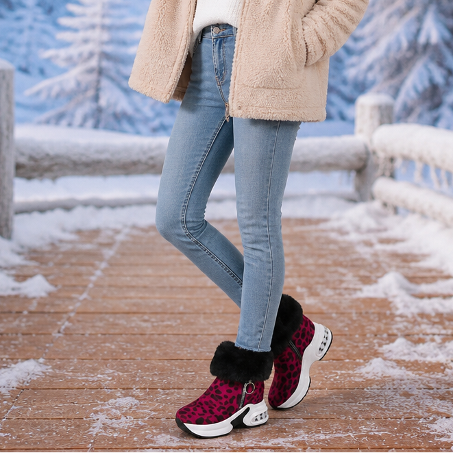 Shaylin | Bottines zippées à bord en peluche