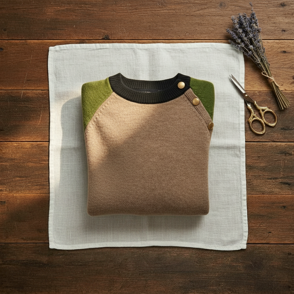 Hollis | Contrast Raglan Knit Sweater