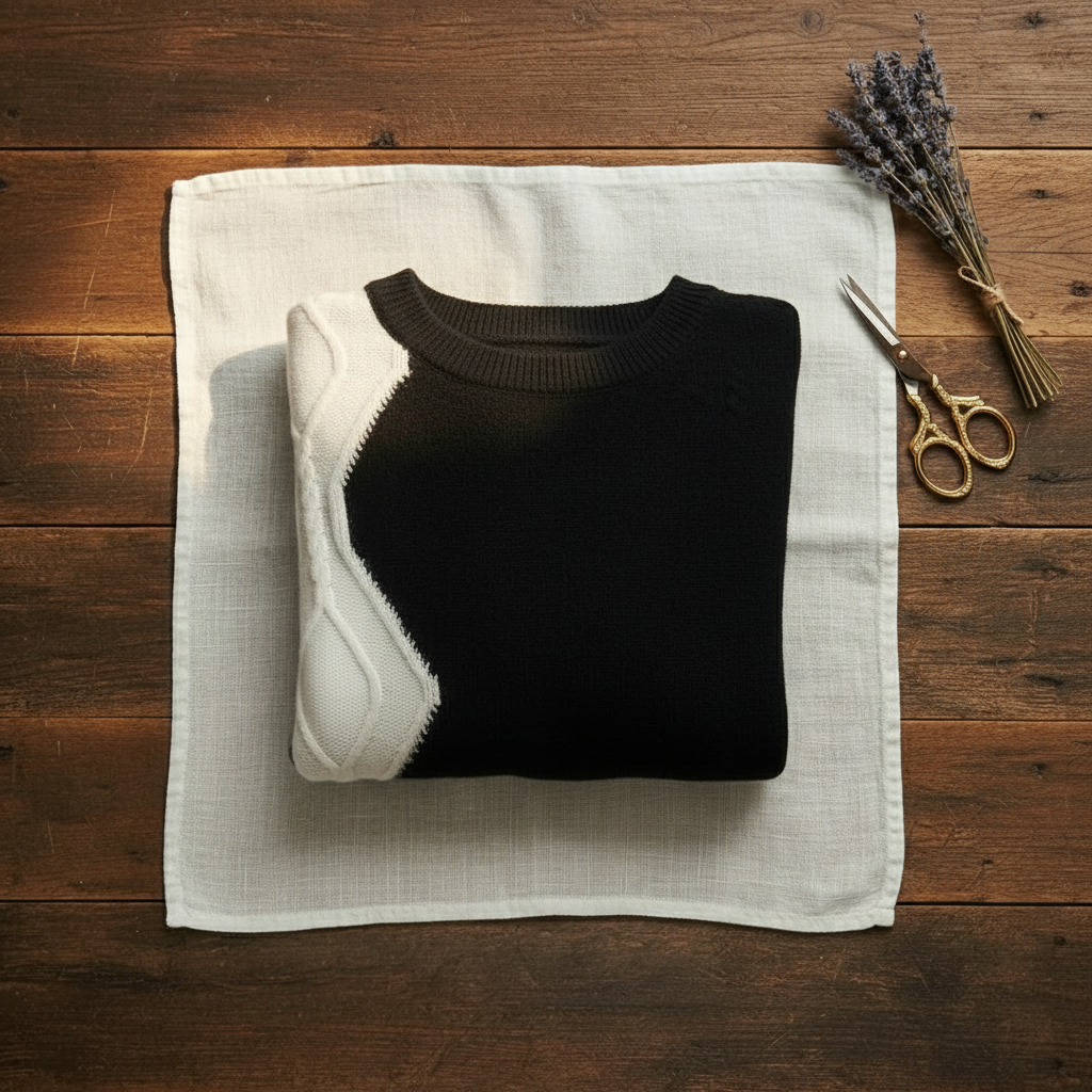 Bryanna | Colour-Block Knit Crew Neck Sweater