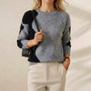 Bryanna | Colour-Block Knit Crew Neck Sweater