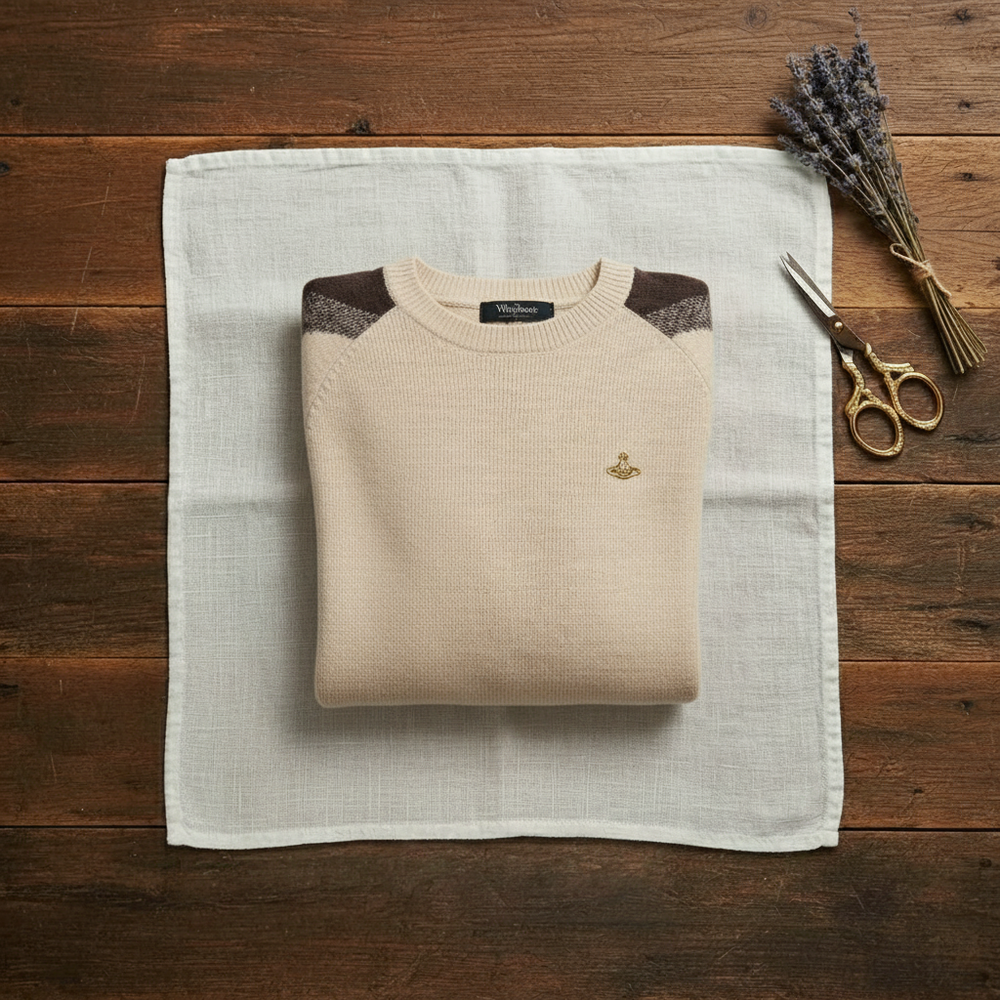Anaia | Contrast Sleeve Crew Neck Sweater