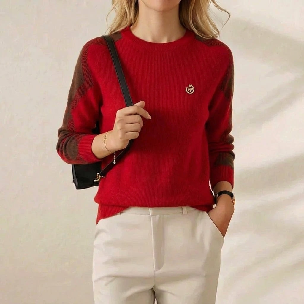 Anaia | Contrast Sleeve Crew Neck Sweater