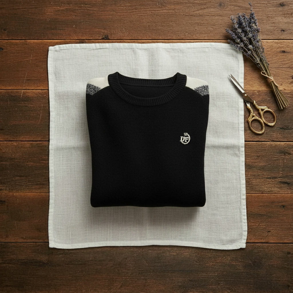 Anaia | Contrast Sleeve Crew Neck Sweater