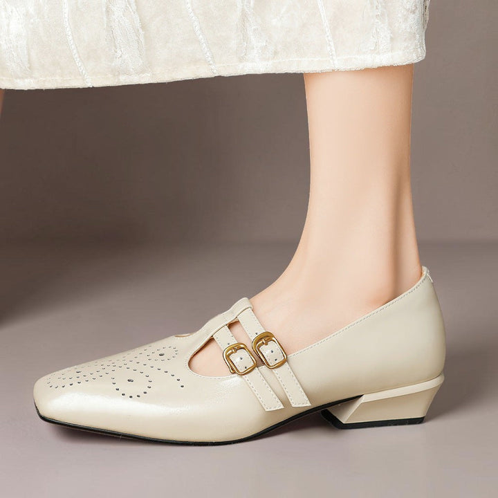 Marisol | Brogued Dual-Strap Pump