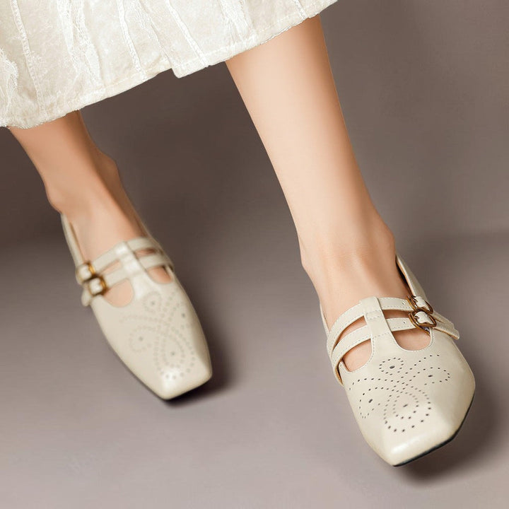 Marisol | Brogued Dual-Strap Pump