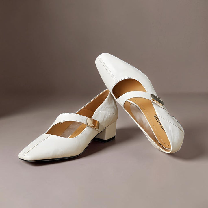 Quera | Chiseled Square-Toe Mary Jane Pump