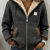 Amalie | Sherpa-Lined Quilted Jacket Full-Zip Hooded Fleece